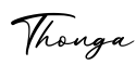 单词Thonga书写