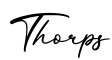 单词Thorps书写