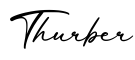 单词Thurber书写