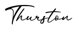 单词Thurston书写