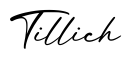 单词Tillich书写