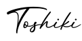单词Toshiki书写