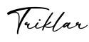 单词Triklar书写