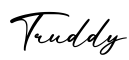 单词Truddy书写