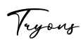 单词Tryons书写