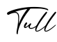 单词Tull书写