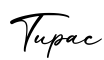 单词Tupac书写