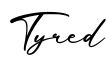 单词Tyred书写