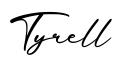 单词Tyrell书写