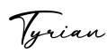 单词Tyrian书写