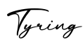单词Tyring书写