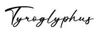 单词Tyroglyphus书写