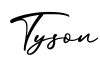 单词Tyson书写