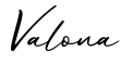 单词Valona书写