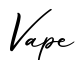 单词Vape书写