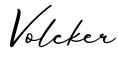 单词Volcker书写