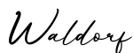 单词Waldorf书写