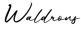 单词Waldrons书写