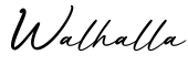 单词Walhalla书写