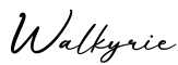 单词Walkyrie书写
