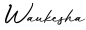 单词Waukesha书写