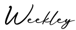 单词Weekley书写