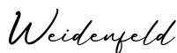 单词Weidenfeld书写