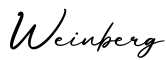 单词Weinberg书写