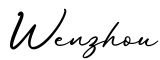 单词Wenzhou书写