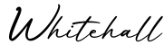 单词Whitehall书写