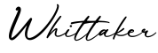 单词Whittaker书写