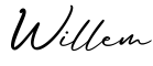单词Willem书写