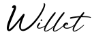 单词Willet书写