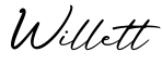 单词Willett书写