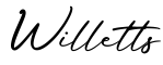 单词Willetts书写