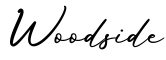 单词Woodside书写