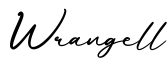 单词Wrangell书写
