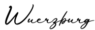 单词Wuerzburg书写