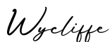 单词Wycliffe书写