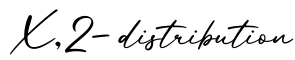 单词X,2-distribution书写