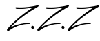 单词Z.Z.Z书写