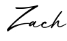 单词Zach书写