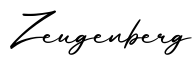 单词Zeugenberg书写