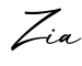 单词Zia书写