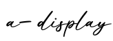 单词a-display书写