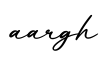 单词aargh书写