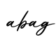 单词abag书写