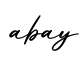 单词abay书写