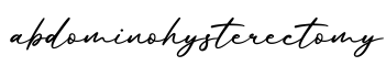 单词abdominohysterectomy书写
