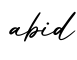 单词abid书写